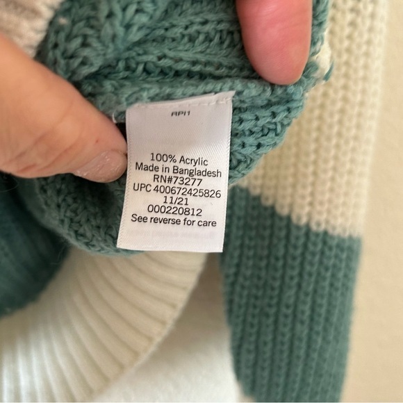 SO Women’s Knit Cardigan Small Striped School  Preppy Casual Button Front - Picture 6 of 10